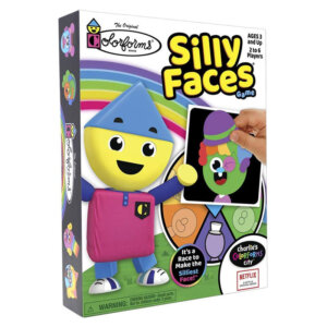 Colorforms Silly Faces Game, Hot Wheels Epic Race, and SpongeBob Silly Scenes