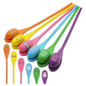Easter Egg and Spoon Race Game Set and Outdoor Lawn Games