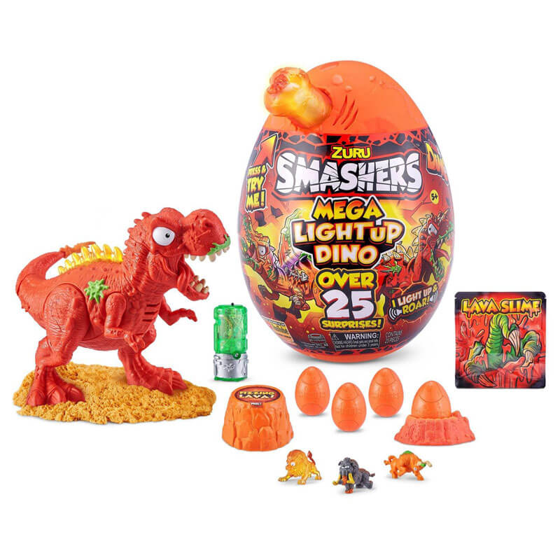 Smashers Mega Jurassic Light-Up Dino Surprise Egg Mini Figure Set – The  Little Things