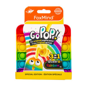 Go Pop! The Original Popping Game Hexo, Quadro Rainbow, and Roundo Glitter