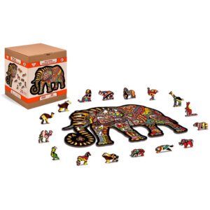 Elephant and Wolf Wooden Jigsaw Puzzles