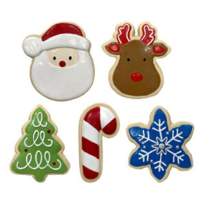 Holiday Sugar Cookie and Winter Sparkle Cruncher Chew Toys for Dogs
