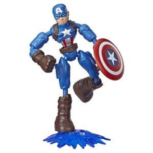 Marvel Avengers Bend and Flex Captain America and Iron Man Action Figures