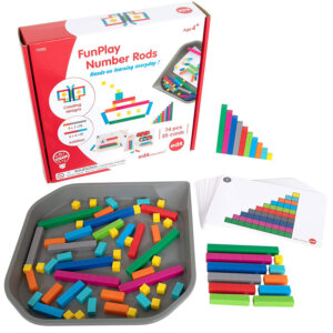 FunPlay Number Rods and GeoStix Letter Construction Set