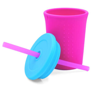 12oz Reusable Silicone Straw Cup