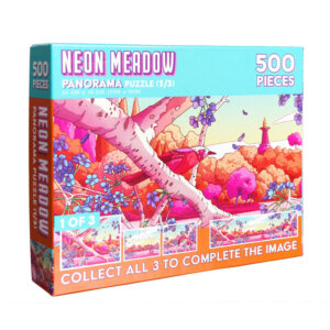 De.bored Neon Meadow Panorama Puzzles
