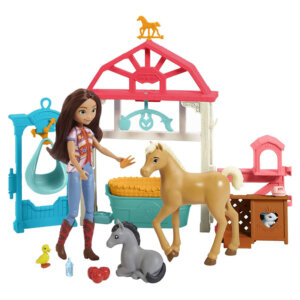 DreamWorks Spirit Lucky’s Foal Nursery Playset & Horse and Doll Sets