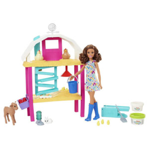 Barbie Hatch & Gather Egg Farm Doll and Playset