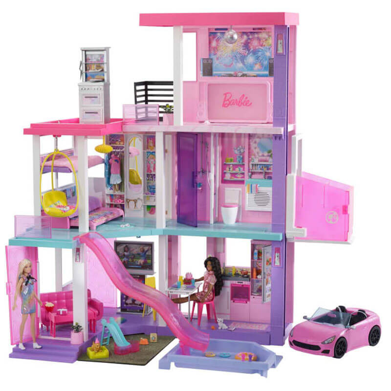 How to Make a Barbie Mega Miniature Doll House! Kitchen and swimming pool,  Bedroom, Elevator! 