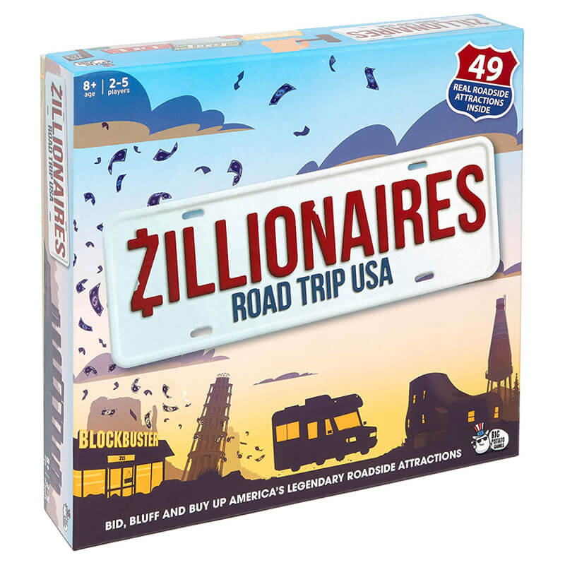 zillionaires road trip usa game